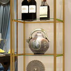 Vitrine Glam Black Standard avec portes vitrées