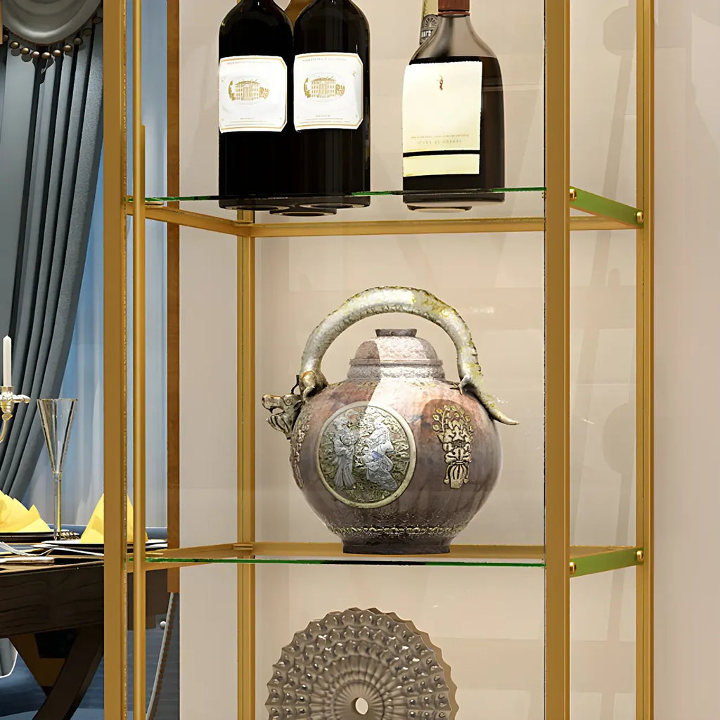 Vitrine Glam Black Standard avec portes vitrées