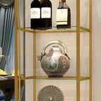 Vitrine Glam Black Standard avec portes vitrées