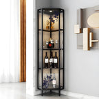 Vitrine Glam Black Standard avec portes vitrées