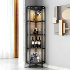 Vitrine Glam Black Standard avec portes vitrées
