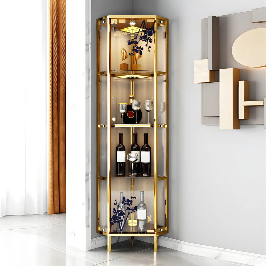 Vitrine Glam Black Standard avec portes vitrées