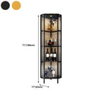 Vitrine Glam Black Standard avec portes vitrées