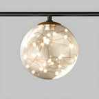 Lustre linéaire moderne à LED noir pour îlot de cuisine