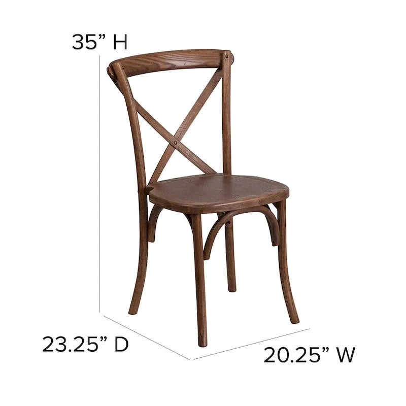 Set tavolo da fattoria pieghevole rustico 8 x 40 con 10 sedie a croce e cuscini
