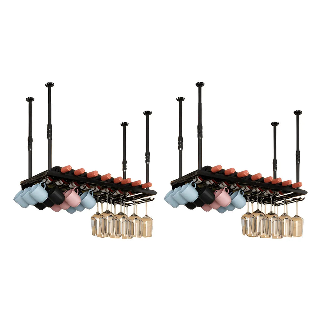 Porte-verres suspendu en métal de style industriel