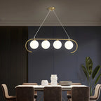 Suspension moderne en verre globe pour usage résidentiel
