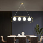 Suspension moderne en verre globe pour usage résidentiel