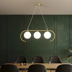 Suspension moderne en verre globe pour usage résidentiel