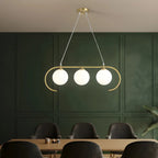 Suspension moderne en verre globe pour usage résidentiel