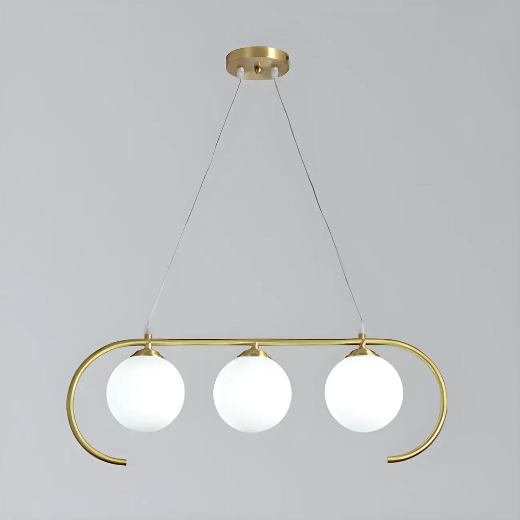 Suspension moderne en verre globe pour usage résidentiel