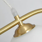 Suspension moderne en verre globe pour usage résidentiel
