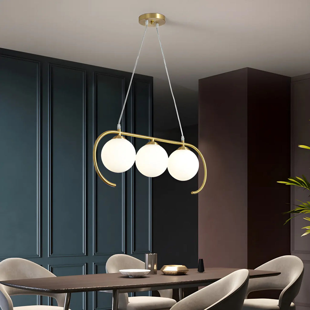 Suspension moderne en verre globe pour usage résidentiel