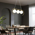 Suspension moderne en verre globe pour usage résidentiel