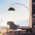 Lampadaire conique en métal noir en forme de ligne de pêche