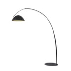 Lampadaire conique en métal noir en forme de ligne de pêche