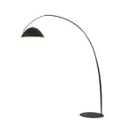 Lampadaire conique en métal noir en forme de ligne de pêche