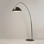 Lampadaire conique en métal noir en forme de ligne de pêche