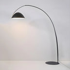 Lampadaire conique en métal noir en forme de ligne de pêche