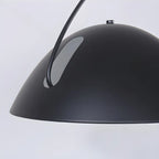 Lampadaire conique en métal noir en forme de ligne de pêche