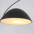 Lampadaire conique en métal noir en forme de ligne de pêche