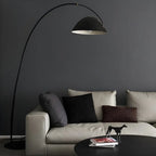 Lampadaire conique en métal noir en forme de ligne de pêche