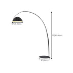 Lampadaire conique en métal noir en forme de ligne de pêche