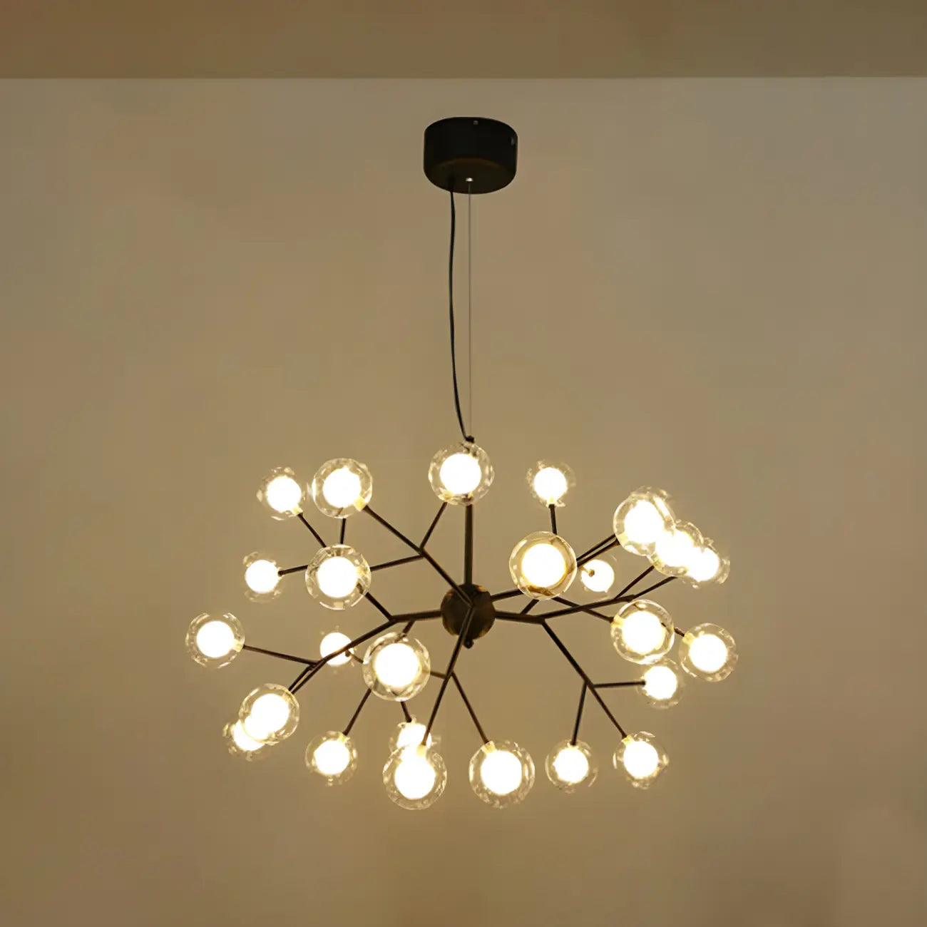 Lampadario Sputnik a globo in vetro moderno regolabile