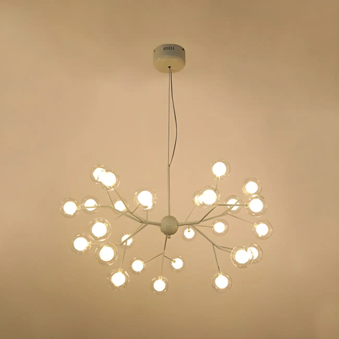 Lampadario Sputnik a globo in vetro moderno regolabile