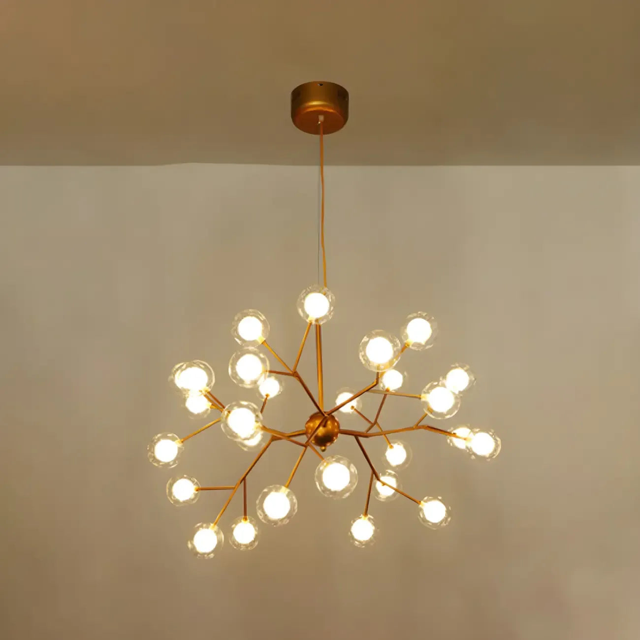 Lampadario Sputnik a globo in vetro moderno regolabile