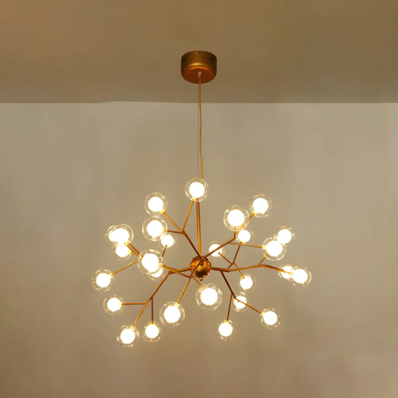 Lampadario Sputnik a globo in vetro moderno regolabile