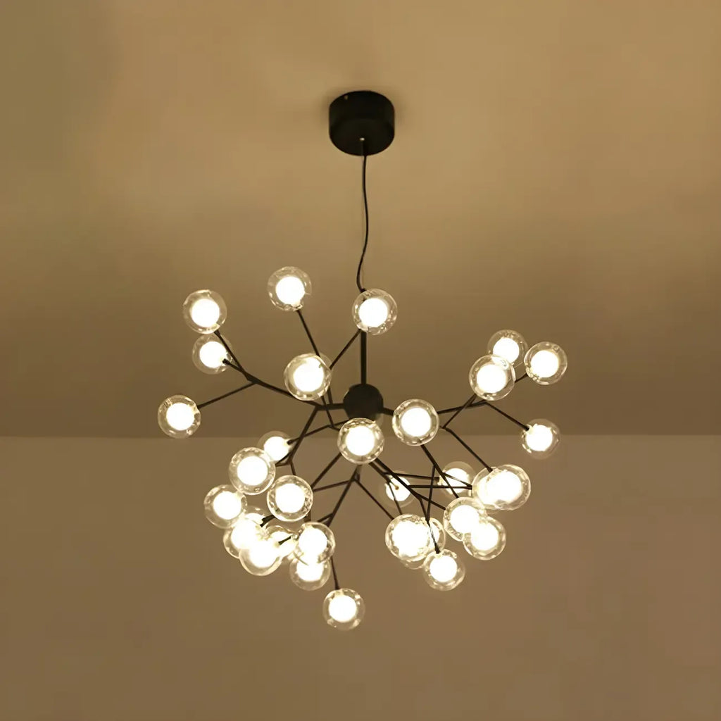Lampadario Sputnik a globo in vetro moderno regolabile