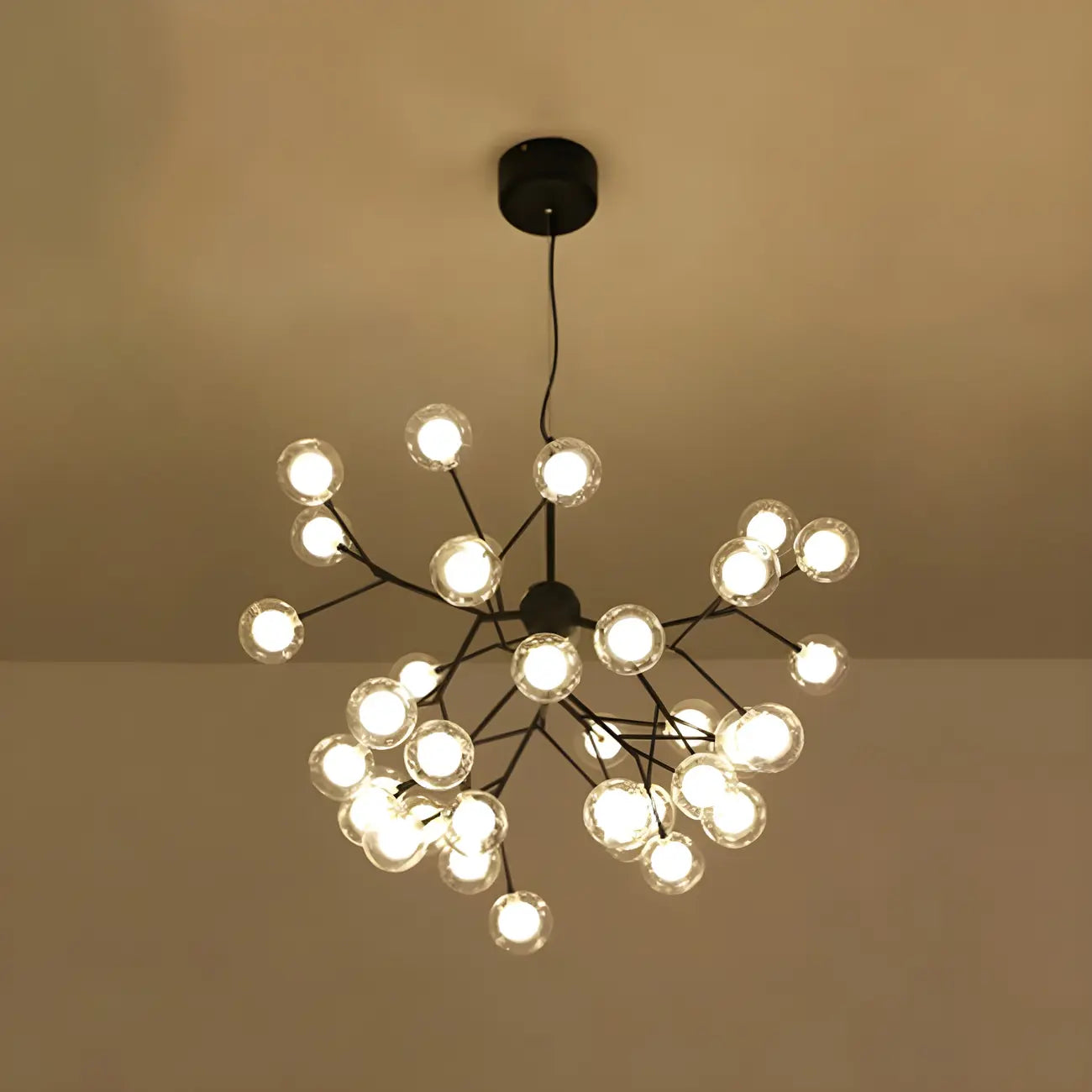 Lampadario Sputnik a globo in vetro moderno regolabile