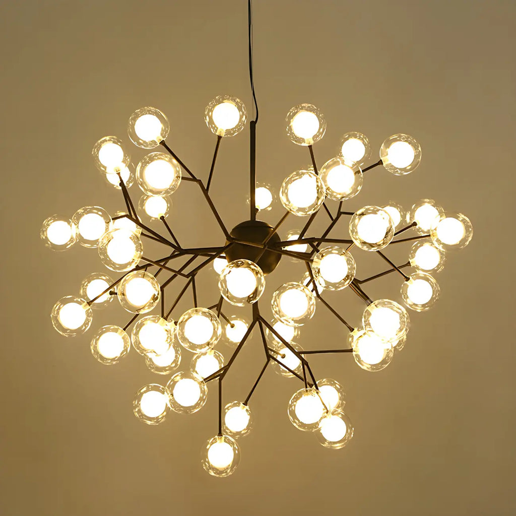 Lampadario Sputnik a globo in vetro moderno regolabile