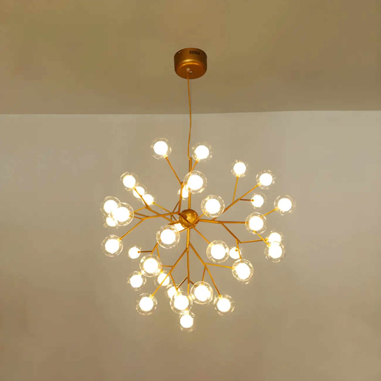 Lampadario Sputnik a globo in vetro moderno regolabile