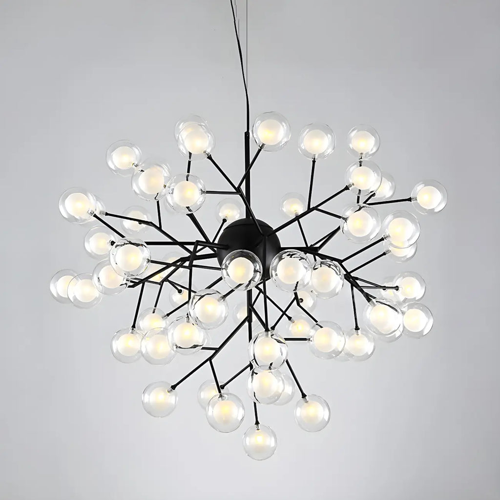 Lampadario Sputnik a globo in vetro moderno regolabile