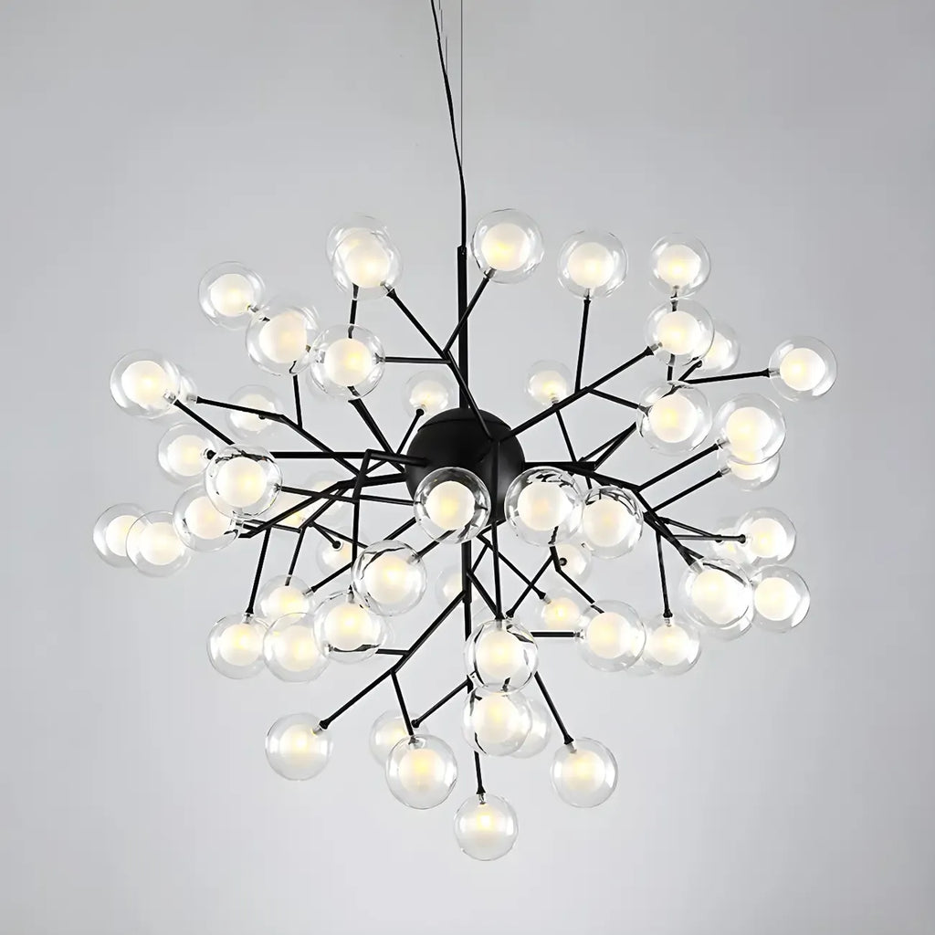 Lampadario Sputnik a globo in vetro moderno regolabile