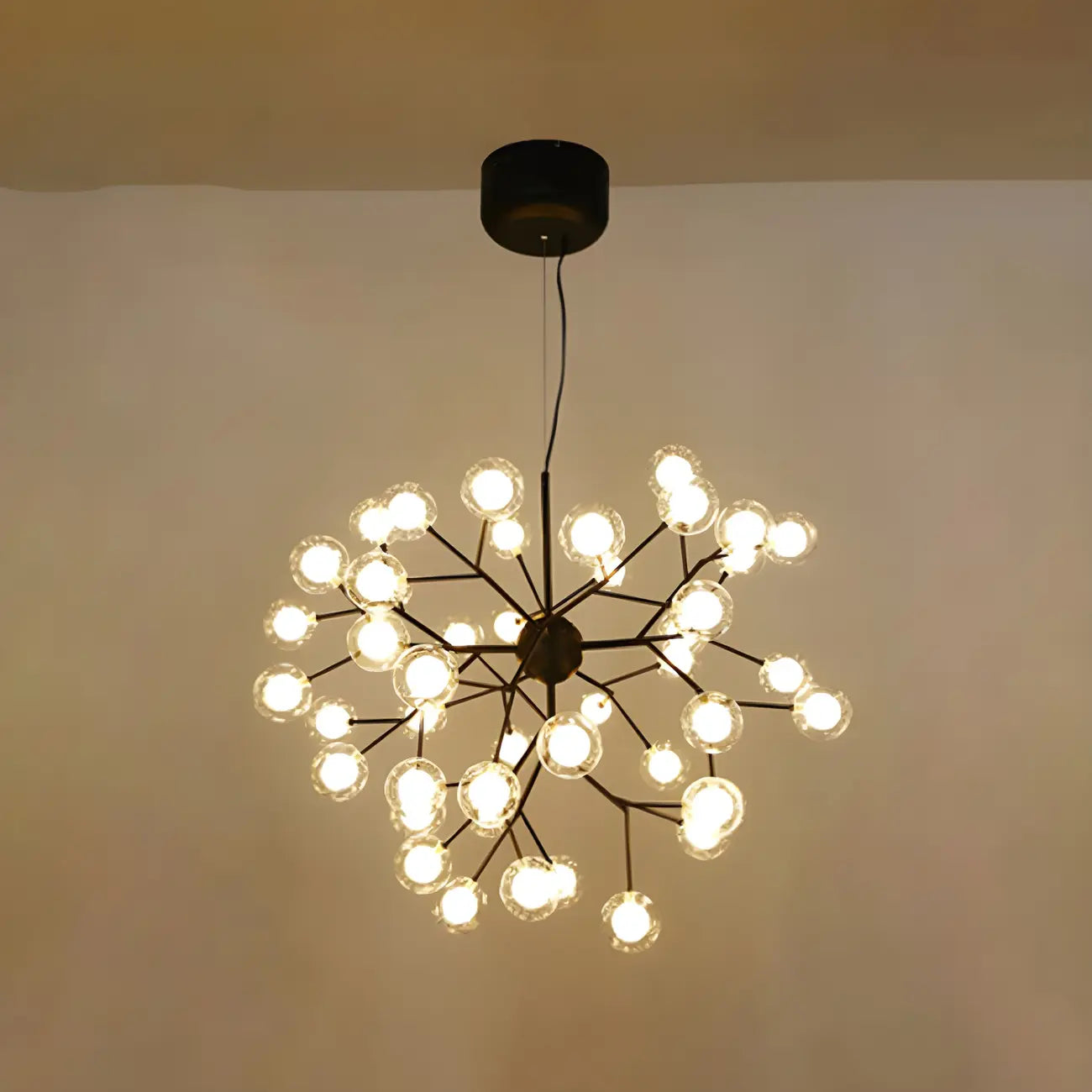 Lampadario Sputnik a globo in vetro moderno regolabile