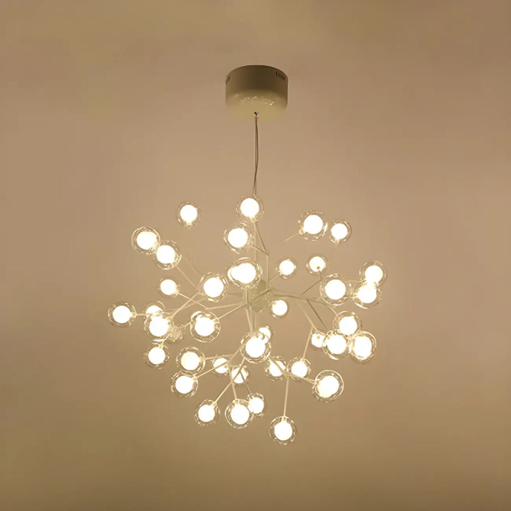 Lampadario Sputnik a globo in vetro moderno regolabile