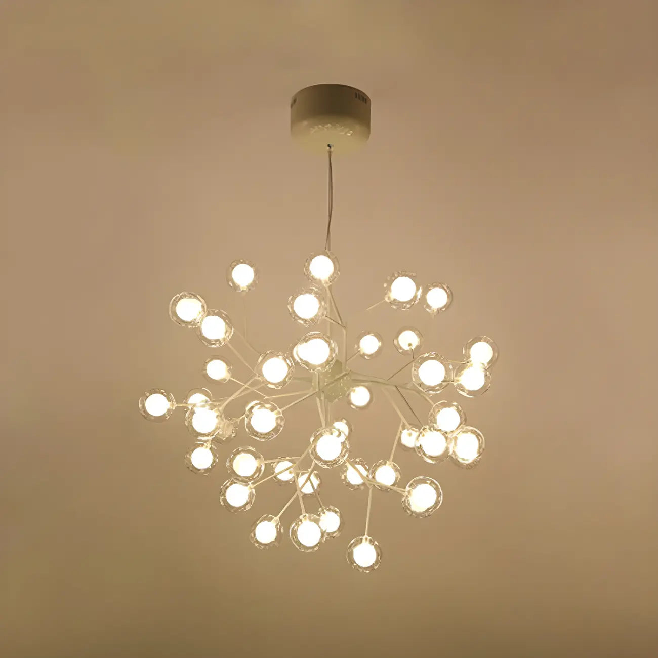 Lampadario Sputnik a globo in vetro moderno regolabile