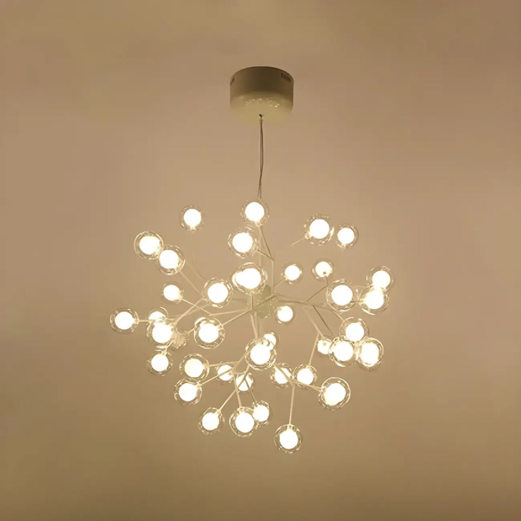 Lampadario Sputnik a globo in vetro moderno regolabile