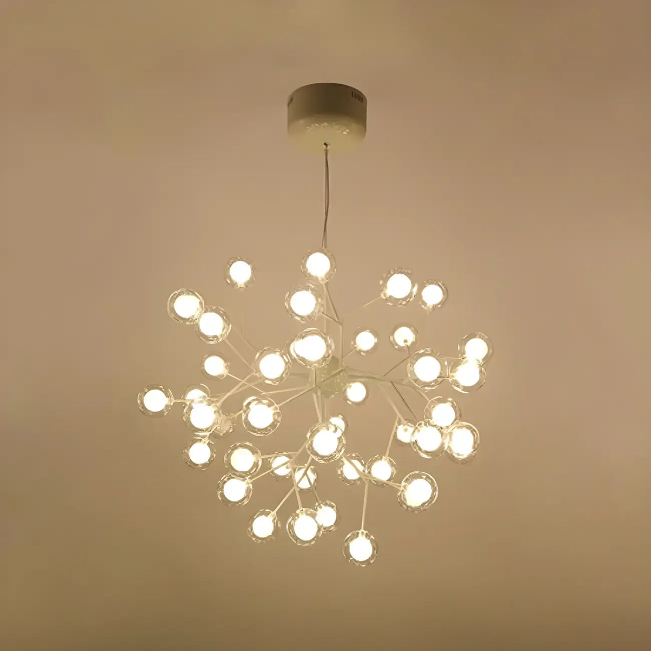 Lampadario Sputnik a globo in vetro moderno regolabile