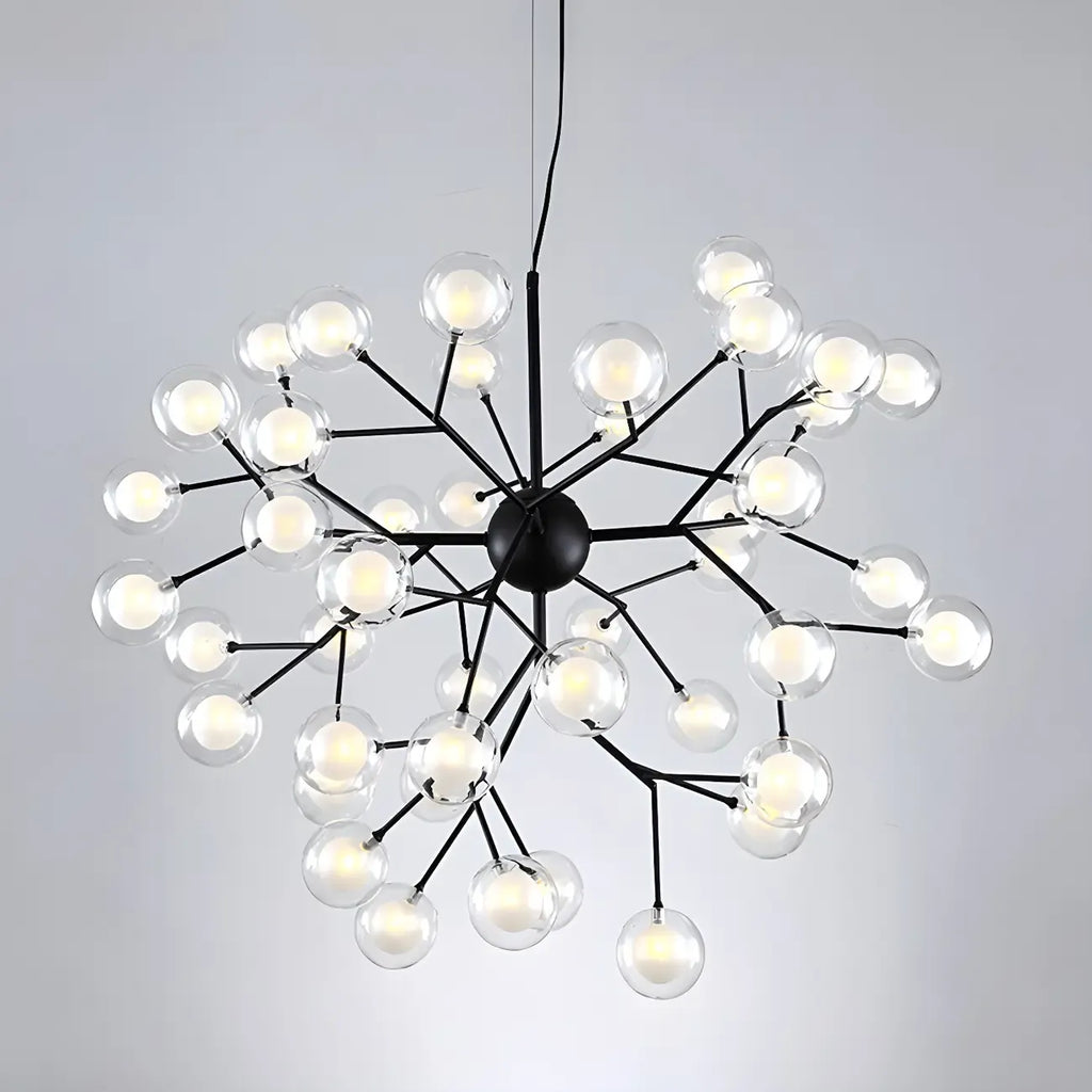 Lampadario Sputnik a globo in vetro moderno regolabile