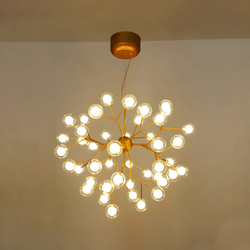 Lampadario Sputnik a globo in vetro moderno regolabile