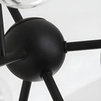 Lampadario Sputnik a globo in vetro moderno regolabile