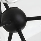 Lampadario Sputnik a globo in vetro moderno regolabile