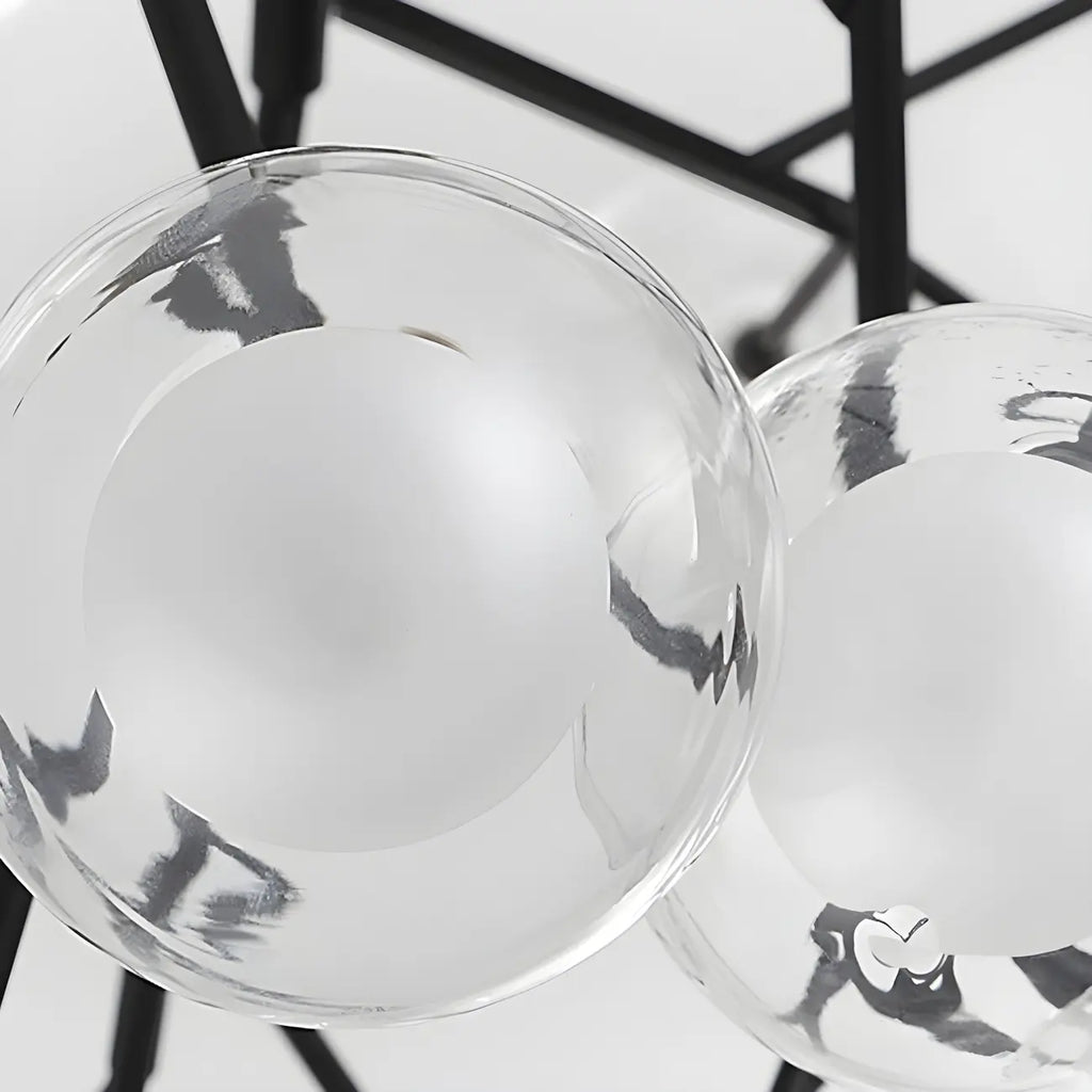 Lampadario Sputnik a globo in vetro moderno regolabile