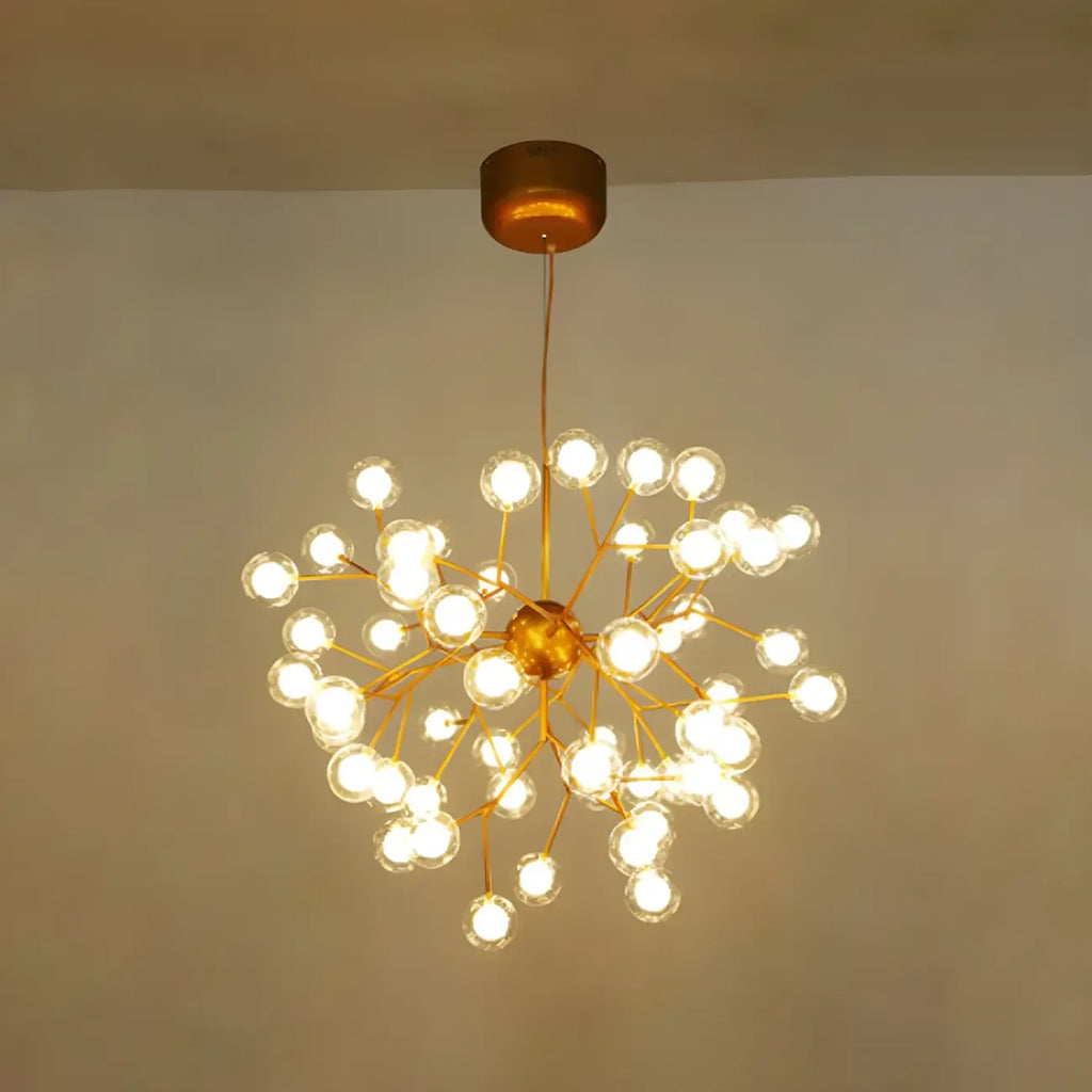 Lampadario Sputnik a globo in vetro moderno regolabile