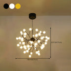 Lampadario Sputnik a globo in vetro moderno regolabile