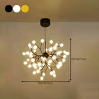 Lampadario Sputnik a globo in vetro moderno regolabile